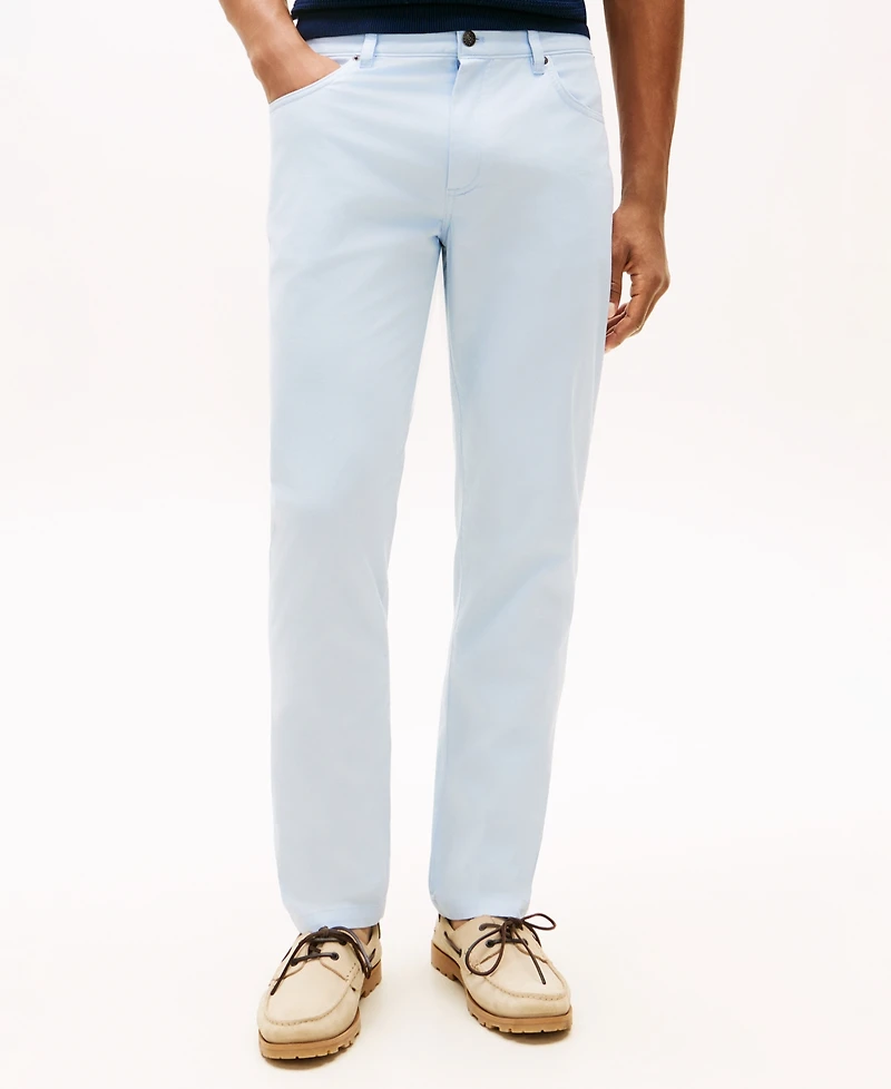 Tommy Hilfiger Men's Denton Slim-Straight Five-Pocket Stretch Essential Twill Pants