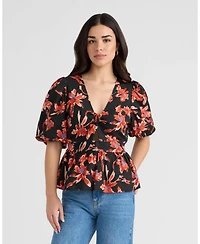 Nvlt Women's Puff Sleeve Top