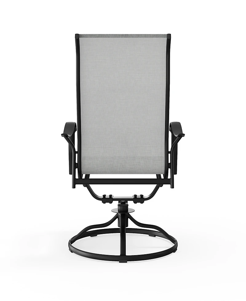 Agio Oasis 29" Aluminum Rust-Proof Outdoor Swivel Chair, Created for Macy's