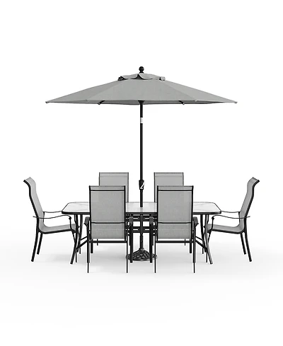 Oasis 7-Pc. Outdoor Dining Set, Created for Macy's