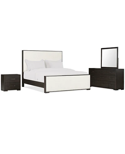 Ryder 3-Pc. Oak veneer Queen Bed, Dresser and Nightstand Set