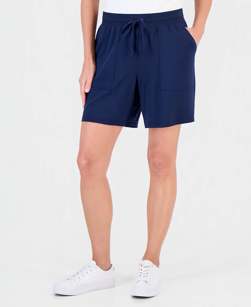 Style & Co Women's Luxsoft French Terry Pull-On Shorts, Macy's Exclusive