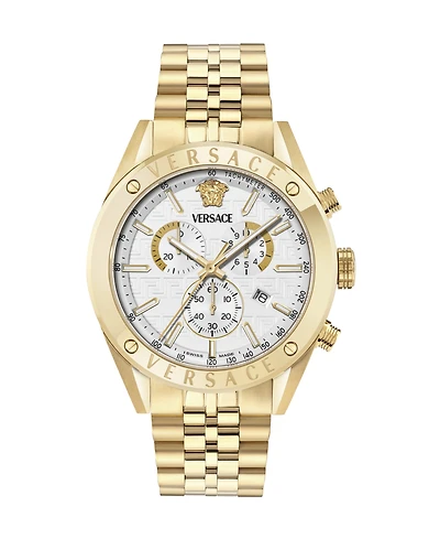 Versace Men's Athletic Ip Yellow Gold Stainless Steel Bracelet Watch, 44mm
