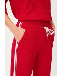 Olsen Women's Side Stripe Jersey Drawstring Pant