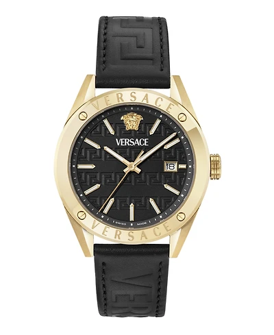 Versace Men's Athletic Ip Yellow Gold Stainless Steel Strap Watch, 41mm