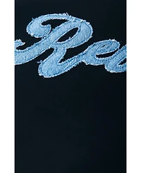 Colourful Rebel Women's Denim Patch Relaxed Sweat