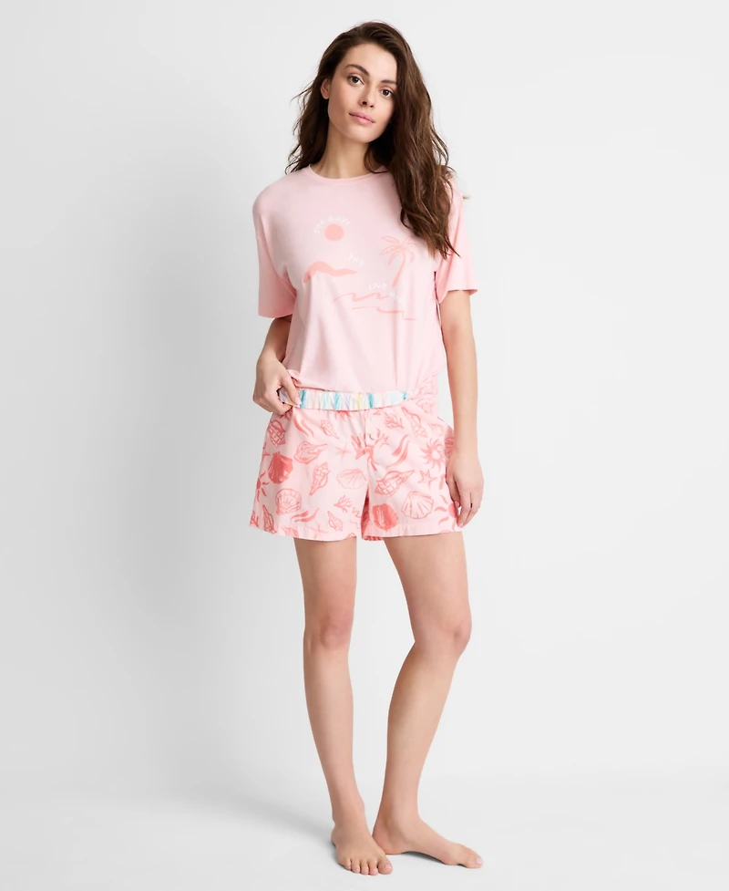 State of Day Women's Printed Sleep Shorts, Macy's Exclusive