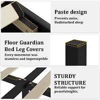 Streamdale Furniture Queen Size Bed Frame with Led Headboard
