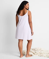 State of Day Women's Fluid Knit Solid Tank Chemise, Created for Macy's