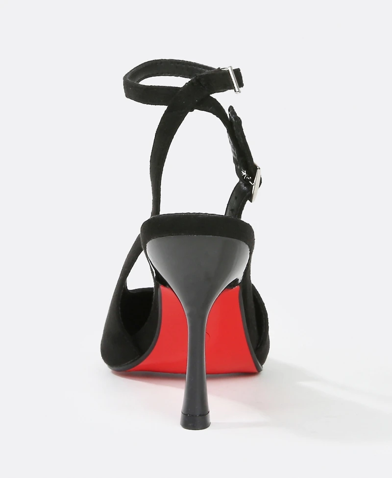 Berness Vincentina Ankle Strap Slingback Heels