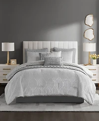Madison Park Nocturne Jacquard 10-Pc. Comforter Set