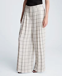 Kenneth Cole Women's Wide-Leg Triple Pleated Pants