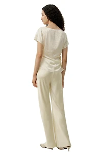 Lilysilk Women's Ying Jacquard Silk Top