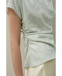 Lilysilk Women's Ying Jacquard Silk Top