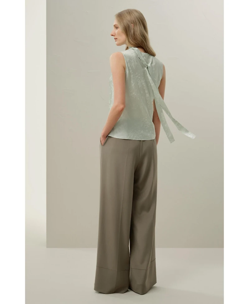 Lilysilk Women's Ying Jacquard Silk Tank