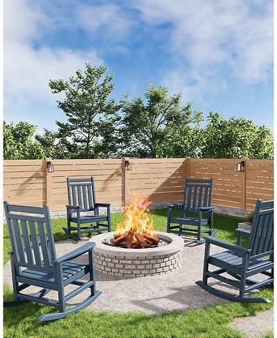 gaomon Poly Lumber Rocking Chair Outdoor Set of 4