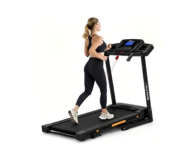 Redliro 3-Level Incline Folding Treadmill for Home, Running Machine with Bluetooth Speakers, Compact Treadmill with 330lbs Capacity