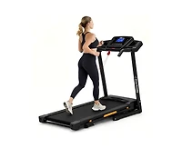 Redliro 3-Level Incline Folding Treadmill for Home, Running Machine with Bluetooth Speakers, Compact Treadmill with 330lbs Capacity