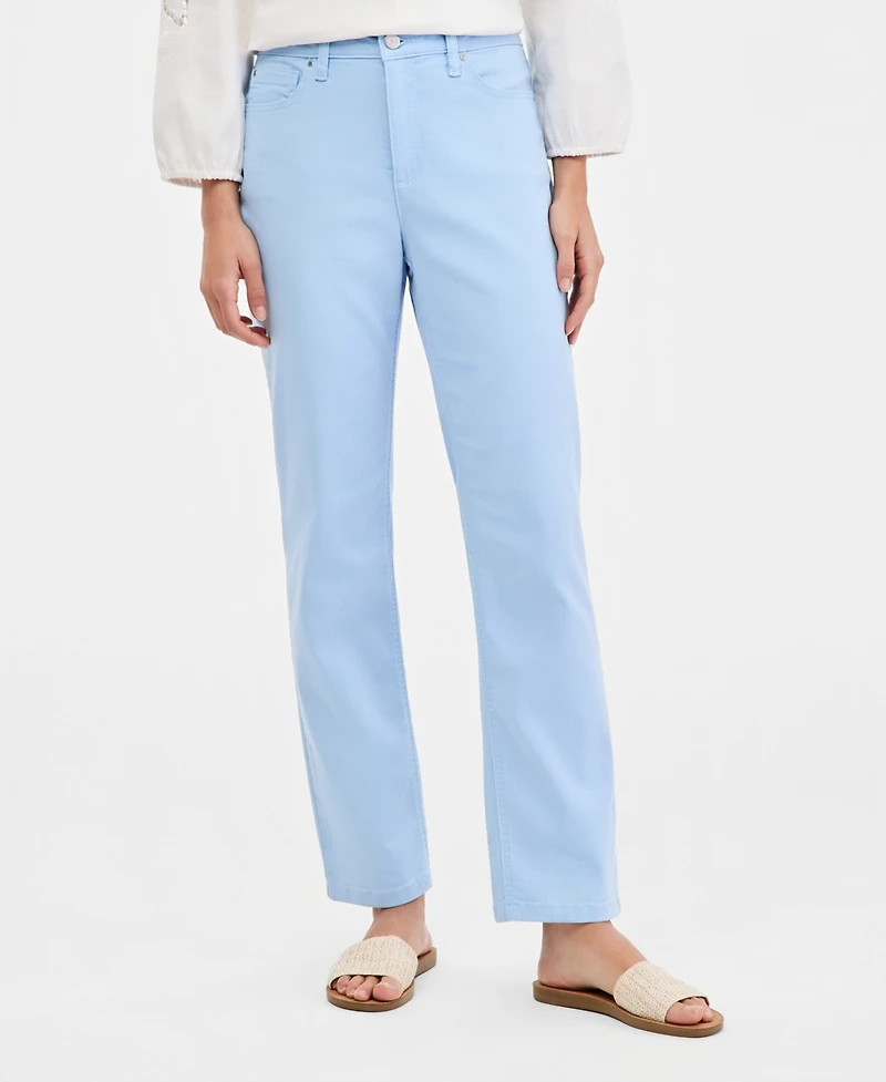 Jones New York Women's Mid-Rise Lexington Straight Jeans