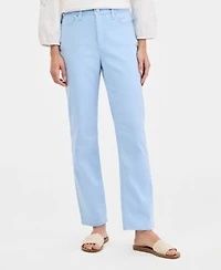 Jones New York Womens Mid Rise Lexington Straight Jeans