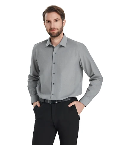 Alfani Men's Regular-Fit Solid Dress Shirt, Macy's Exclusive