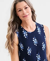 Style & Co Women's Printed Sleeveless Knit Dress, Macy's Exclusive
