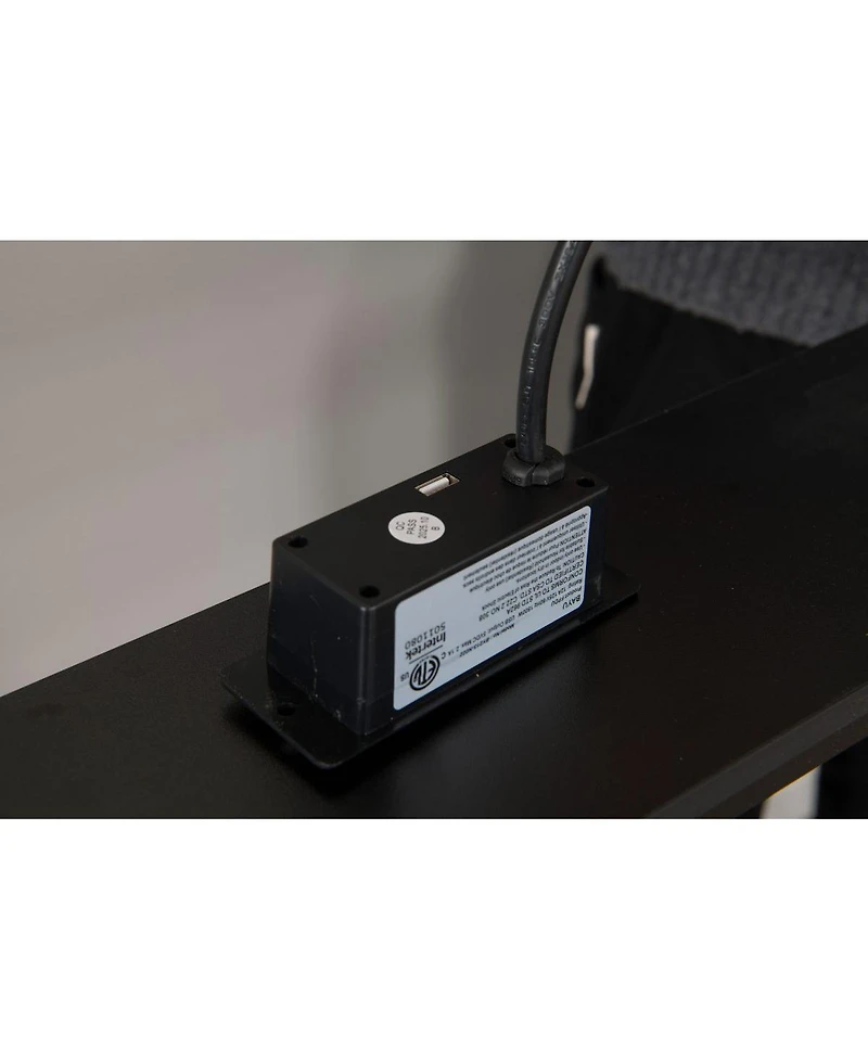 Streamdale Furniture Streamdale 14" Queen Bed Frame w/ Storage Headboard, Usb-c, Led Light