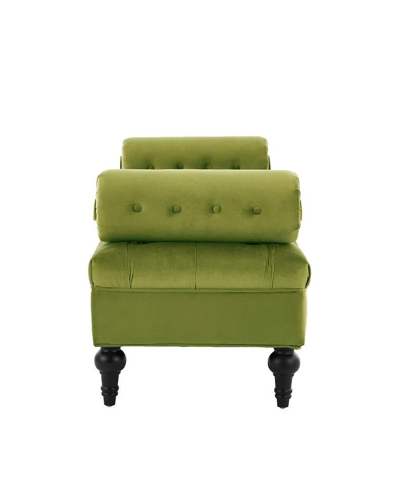 Streamdale Furniture Elegant Tufted Bench with Two Pillows