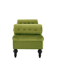 Streamdale Furniture Elegant Tufted Bench with Two Pillows