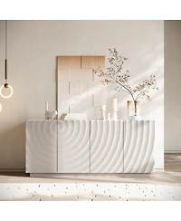 Streamdale Furniture Buffet Cabinet with Storage, 4 Doors, 59" Wide