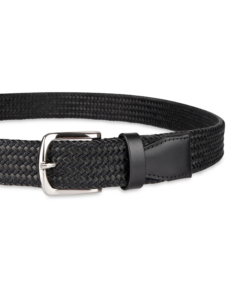 Cole Haan Men's Fully Adjustable Leather Braided Belt