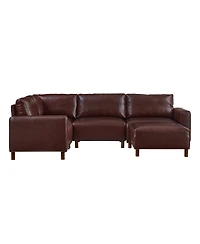 Streamdale Furniture Modern Luxury 5-Piece Modular Sectional Sofa with Ottoman