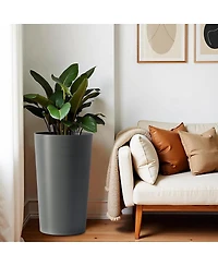 Streamdale Furniture 2 Pack 21.7" Tall Square Planters for Outdoor Plants