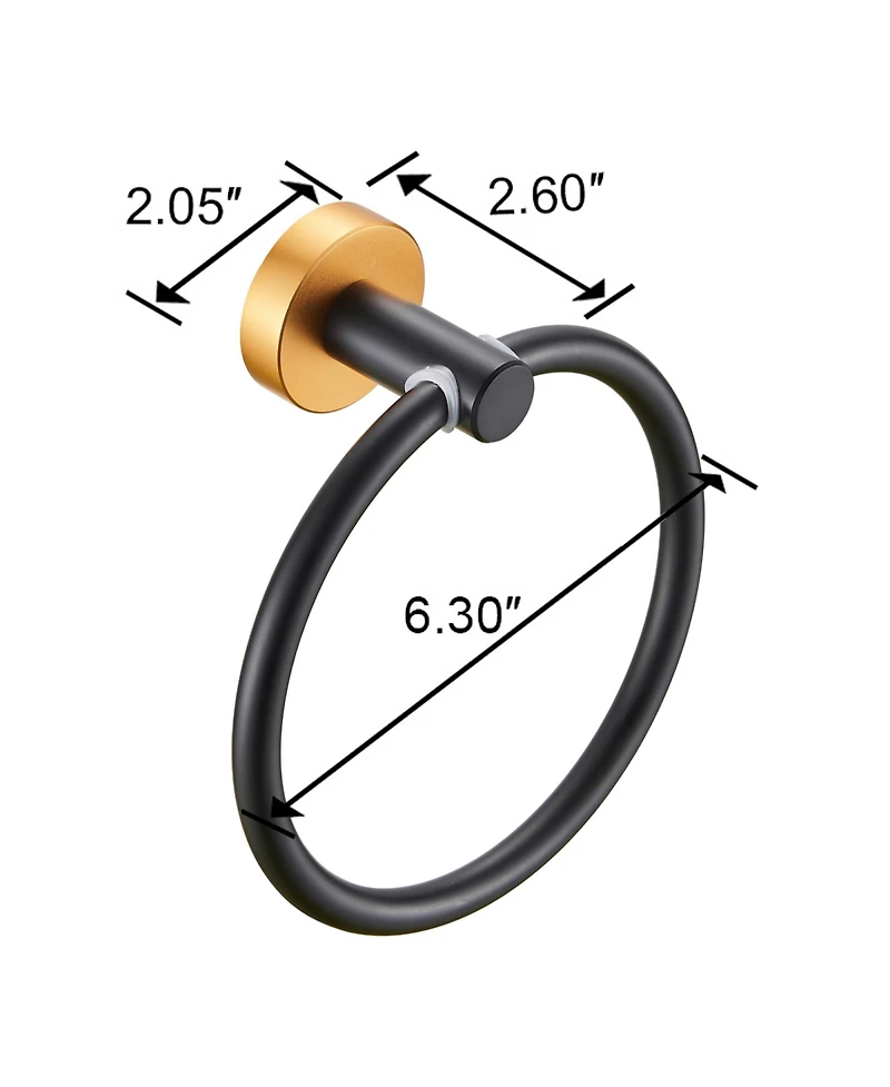 Rainsken Bathroom Collection 3-Piece Aluminum Towel Bar Set