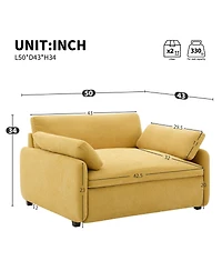 Streamdale Furniture Oversized Chenille Sofa Chair, Wide Seat Accent Chair, Modern Upholstered Armchair