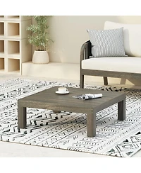 Streamdale Furniture Rustic Acacia Wood Outdoor Coffee Table