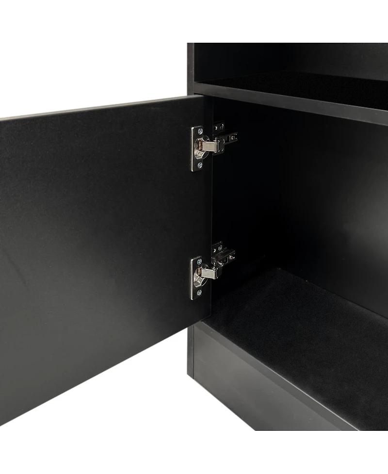 Streamdale Furniture 10 Cube 3 Door Wood Modern Storage Organizer Bookshelf