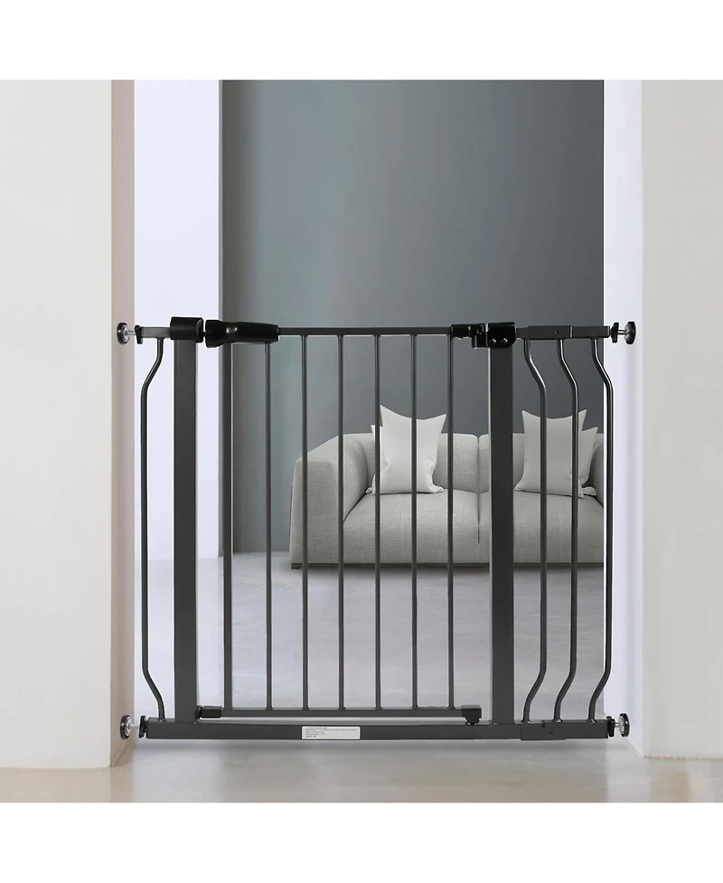 BalanceFrom Fitness BalanceFrom Walk Thru Safety Gate, Baby and Pet, Doorways, Hallways, 30", Graphite