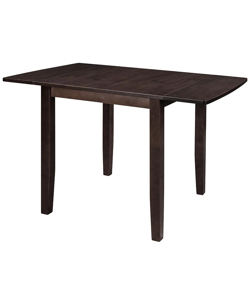 Streamdale Furniture 3-Piece Wood Drop Leaf Breakfast Nook Dining Table Set, Espresso