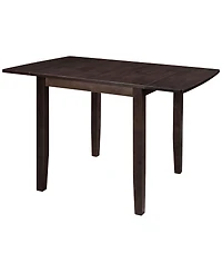 Streamdale Furniture 3-Piece Wood Drop Leaf Breakfast Nook Dining Table Set, Espresso