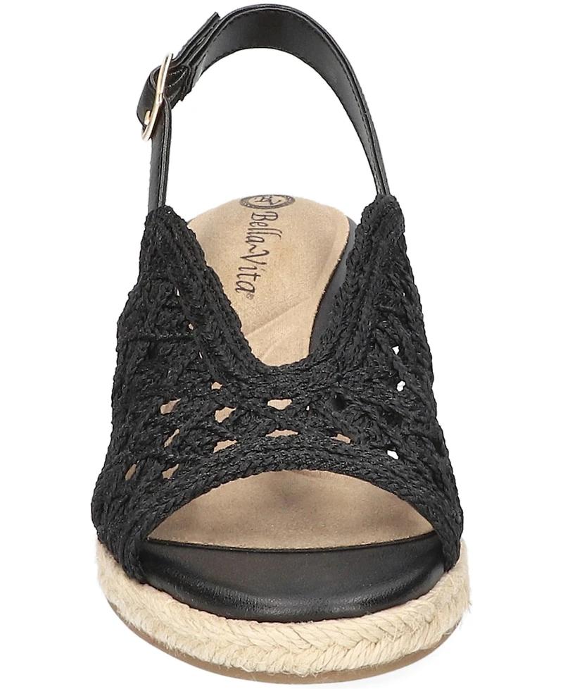 Bella Vita Women's Bethany Espadrille Wedge Sandals