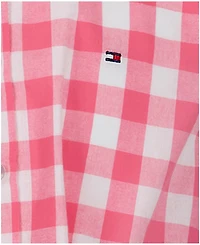 Tommy Hilfiger Girls' 7-16 Gingham Round Neck Dress