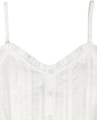 Tommy Hilfiger Girls' 7-16 Ruffle Trim Lace Cami Top