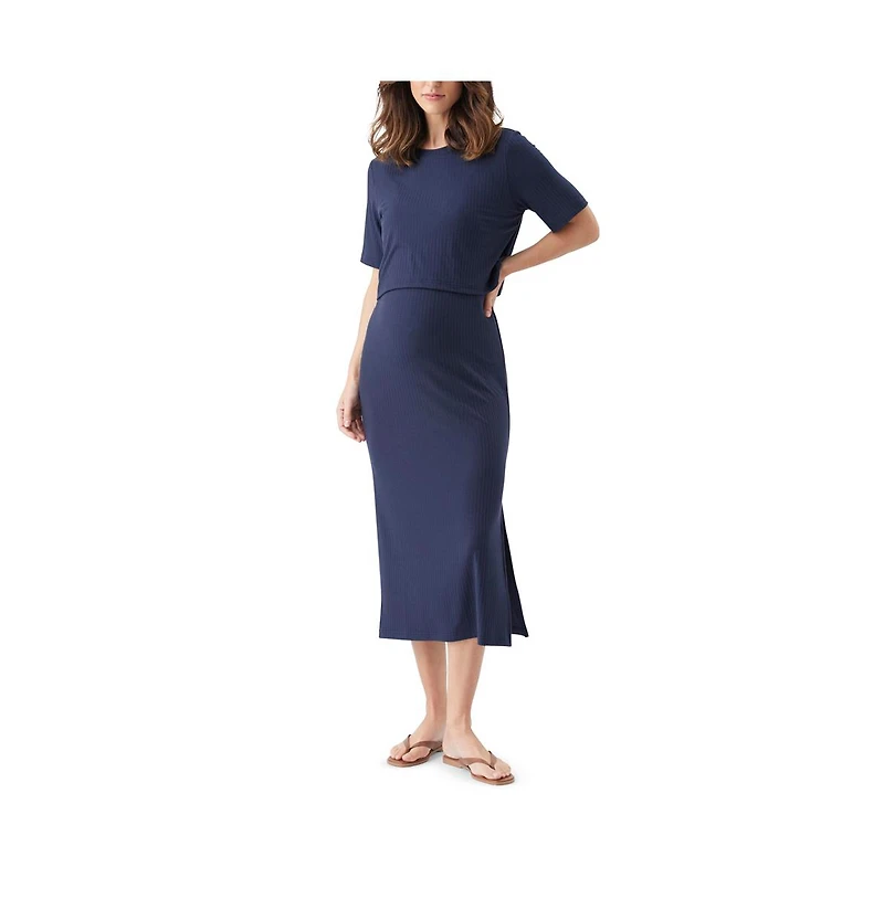 Ripe Maternity Ivy Rib Nursing Dress