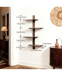 Yigii Floating Shelves - Diy Adjustable Design for Modern Home Decor