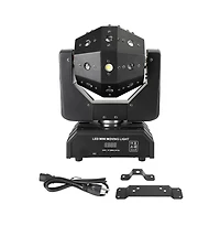 Artudatech 120W Rgbw Led Moving Head Stage Light with Laser, Strobe, DMX512 and Sound Control