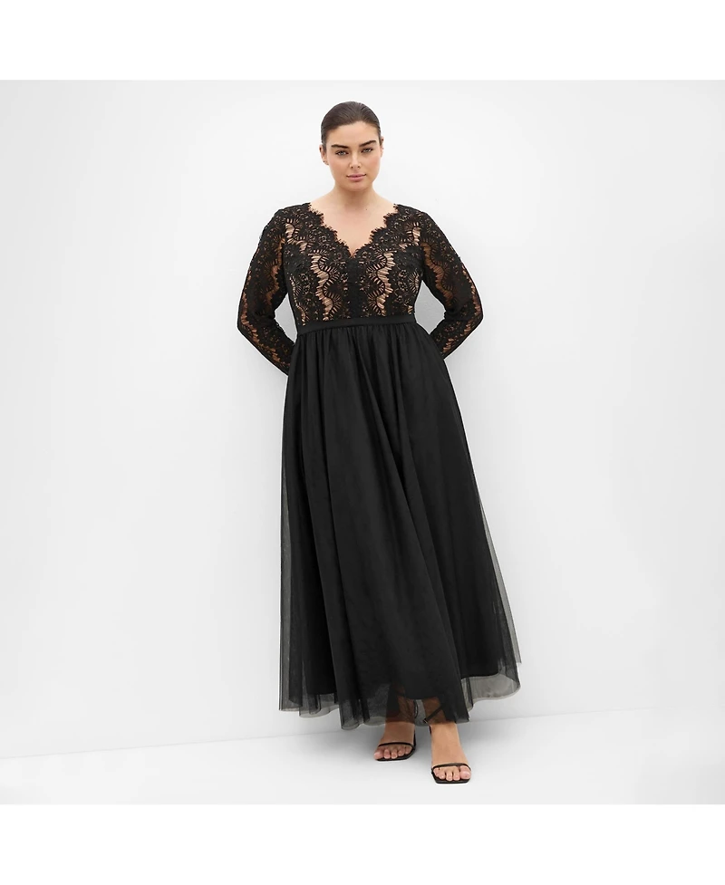 City Chic Women's Rare Beauty Maxi Dress