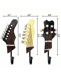 Yigii Heavy Duty, Durable Guitar Shaped Hooks for Hanging Clothes and Accessories