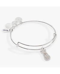 Alex and Ani Peeps Pave Crystal Bunny Charm Bangle Bracelet