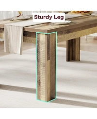 gaomon 63 Inch Dining Table for 4-6 Farmhouse Dinner for 4 Dinner Table Kitchen with Large Tabletop Rectangular Dining Room